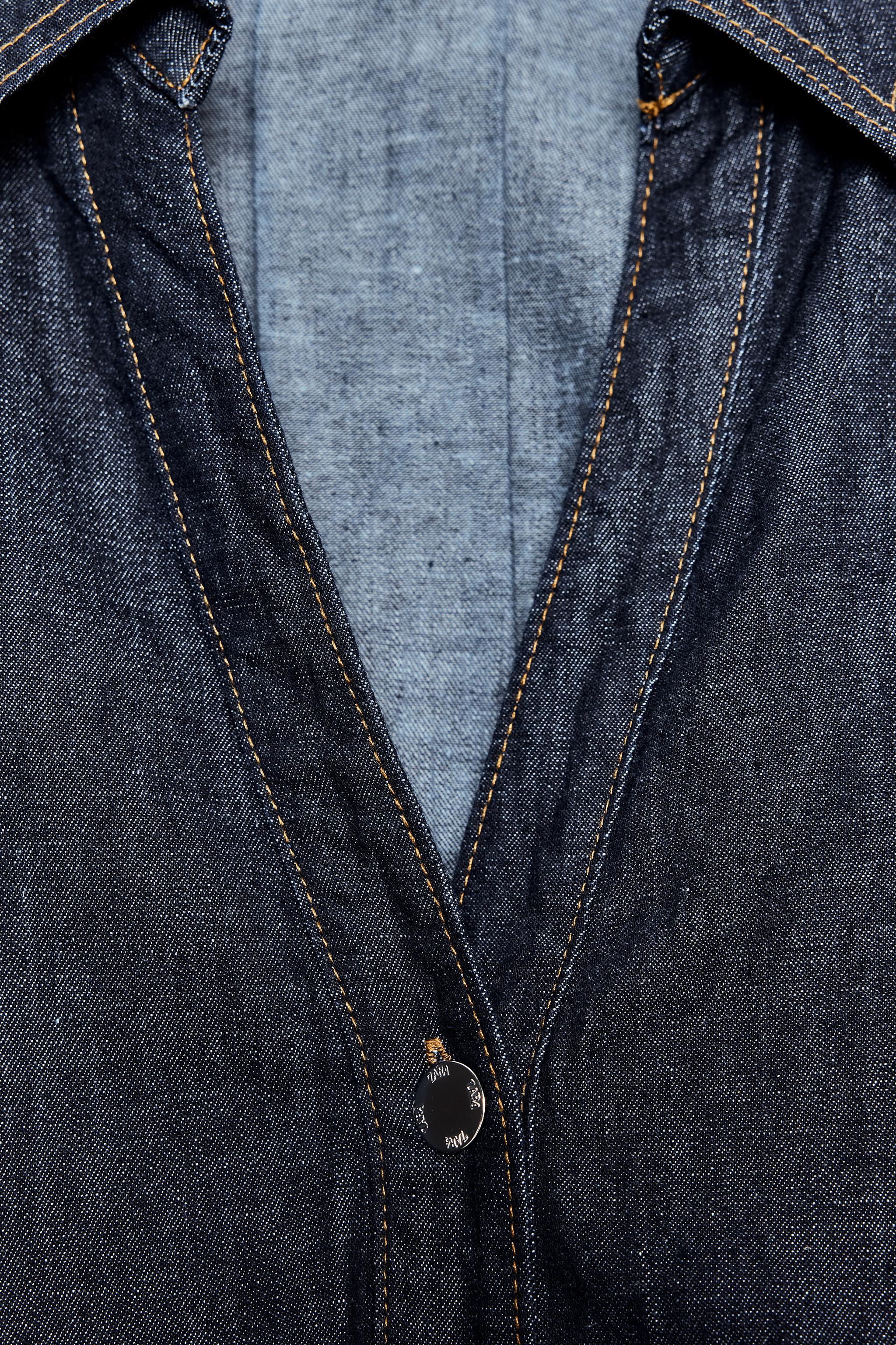 CHEMISE EN JEAN Z1975 À MANCHES LARGES